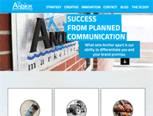 Tablet Screenshot of anchorwebsite.com
